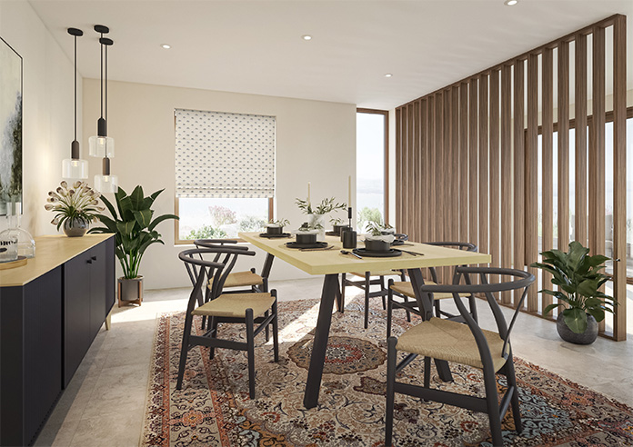 Hanalei, Jet - Twist&Fit Roman Blind - Image 6